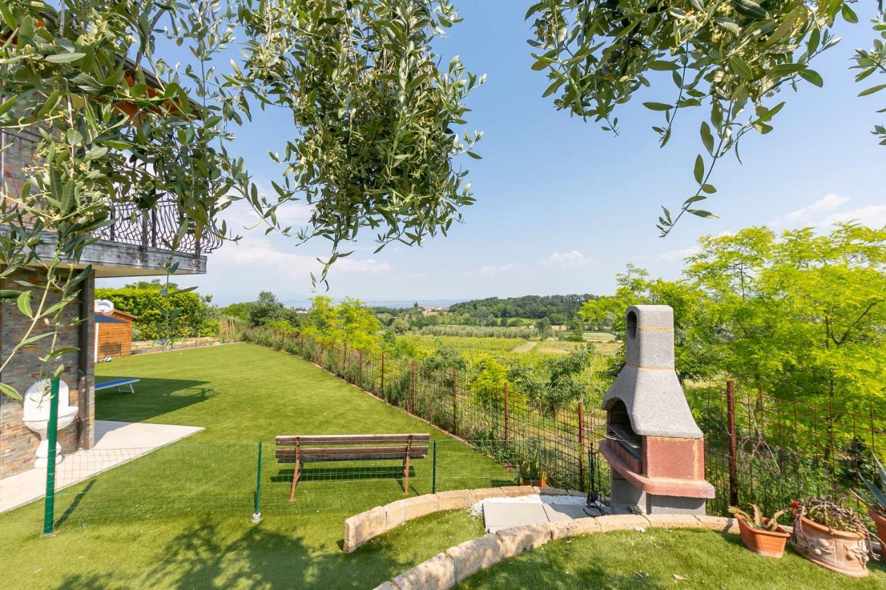 Villa Teresa Apt Lake Garda View - Happy Rentals Soiano Del Lago Eksteriør billede